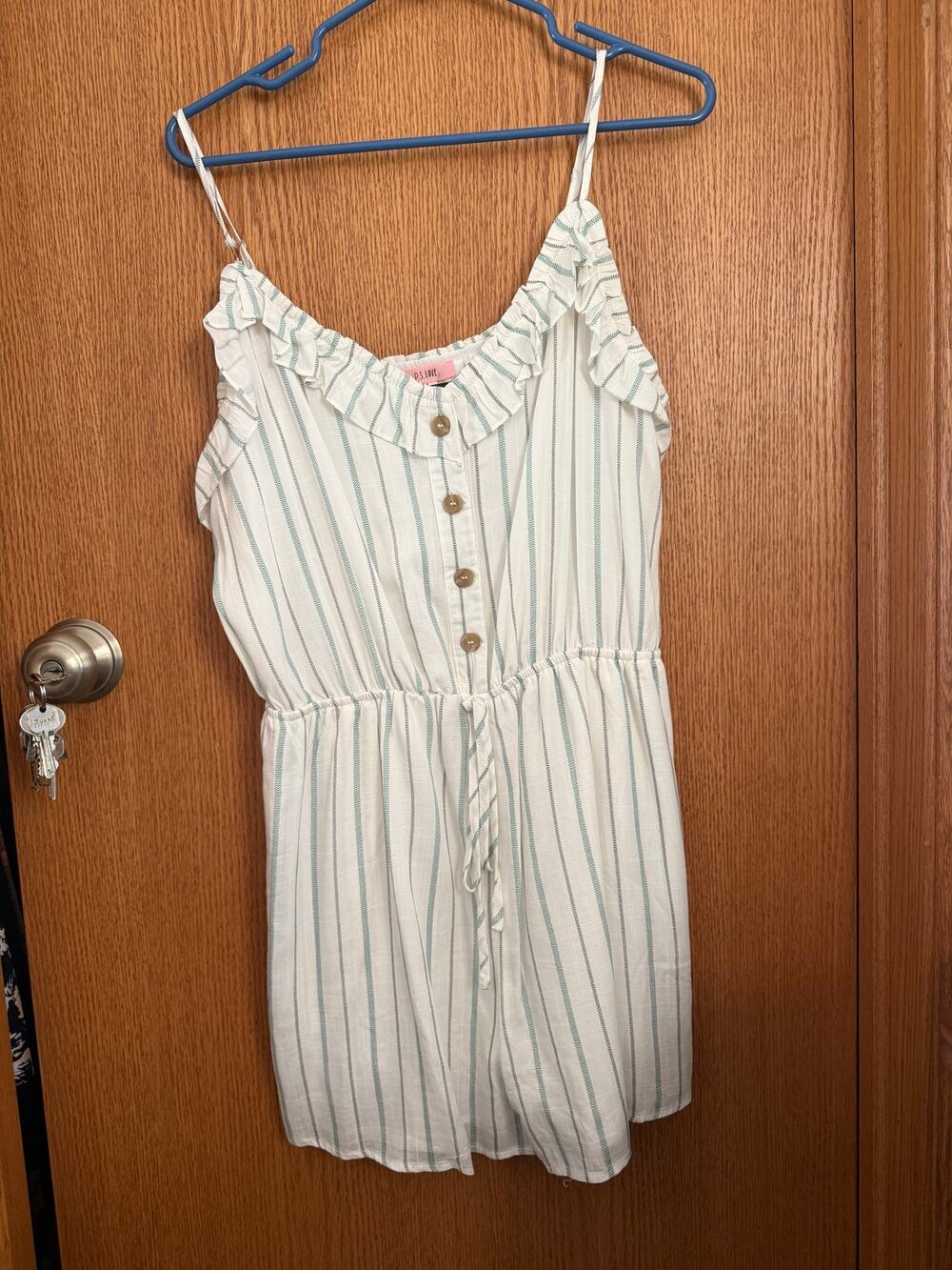 Women’s Striped Romper (NWT-has broken strap one side could be sewed-Sold as is)